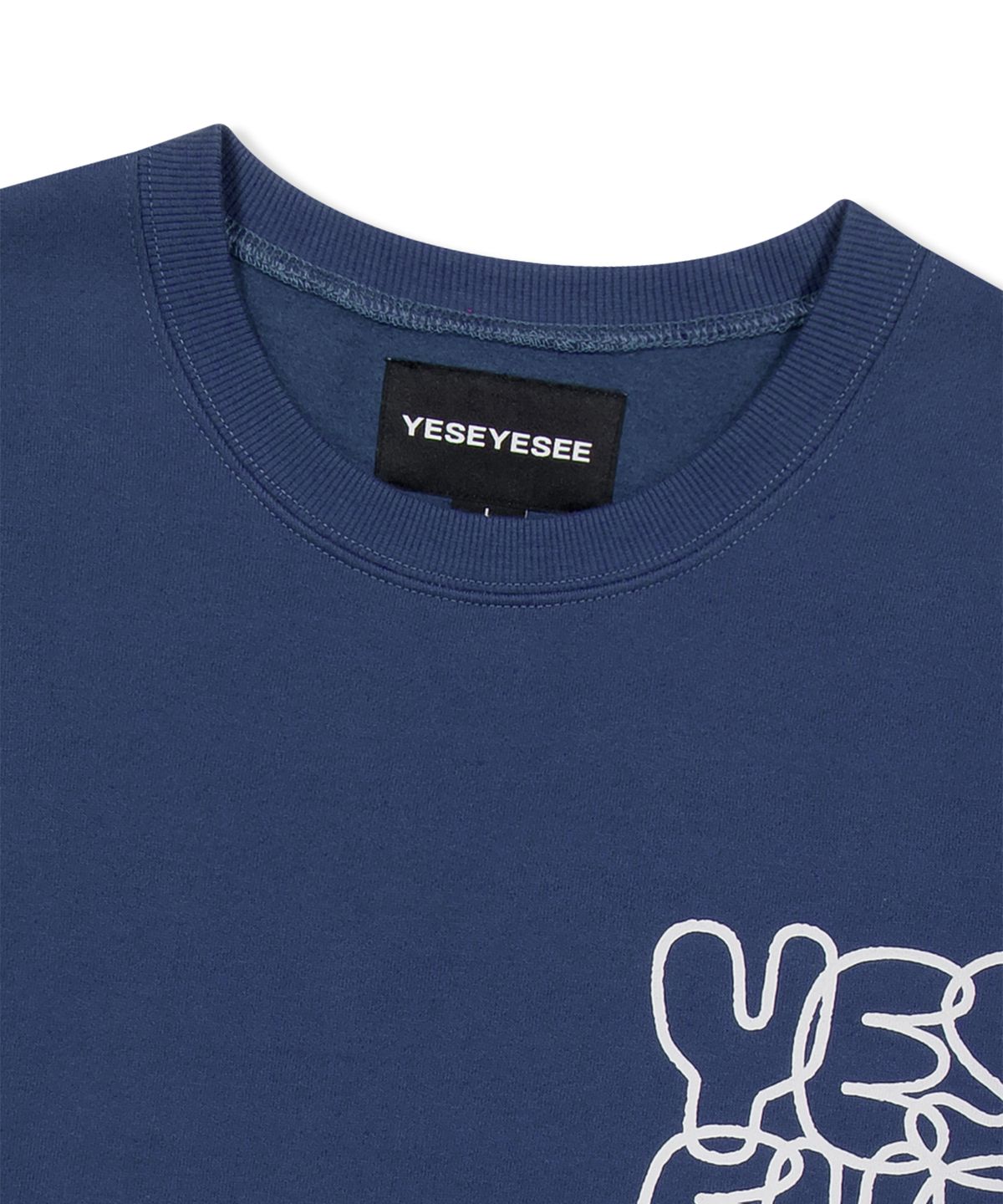 예스아이씨(YESEYESEE) C-Logo sweatshirt Cobalt Blue
