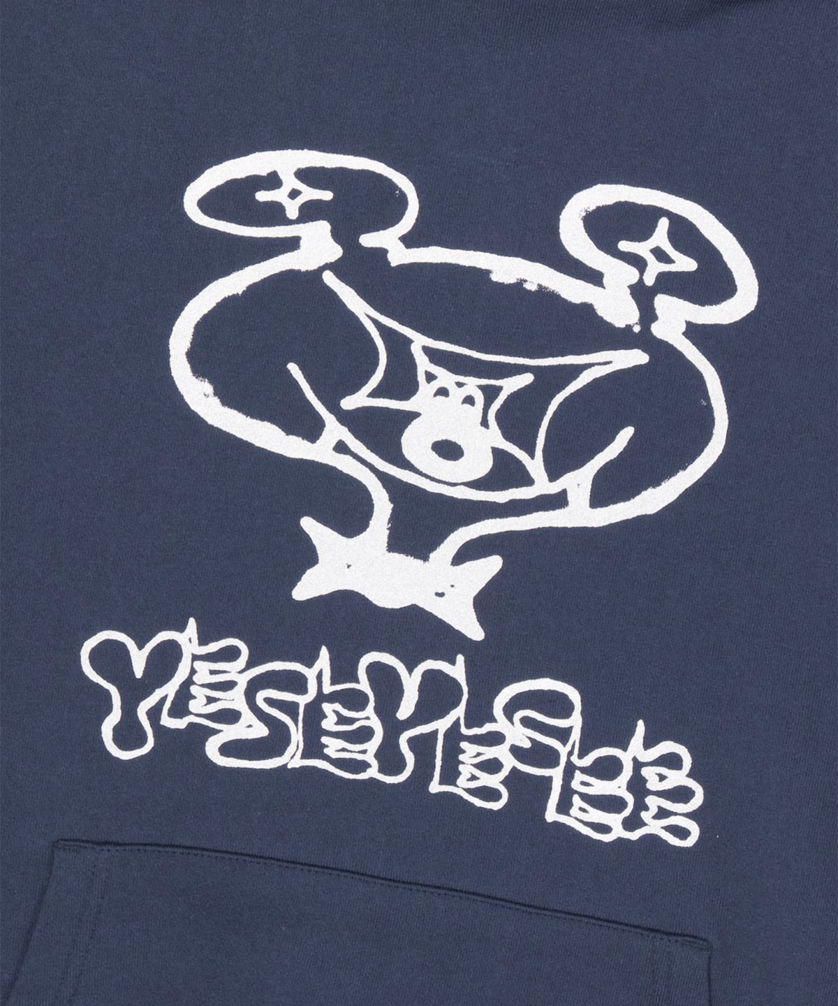 예스아이씨(YESEYESEE) Tulrexx Doodle Hoodie Navy