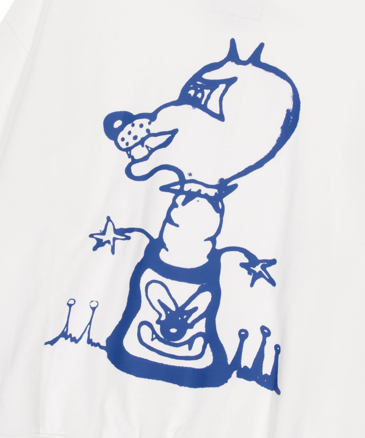 예스아이씨(YESEYESEE) Tulrexx Doodle Hoodie White