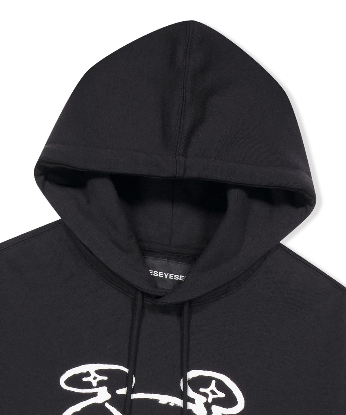 예스아이씨(YESEYESEE) Tulrexx Doodle Hoodie Black