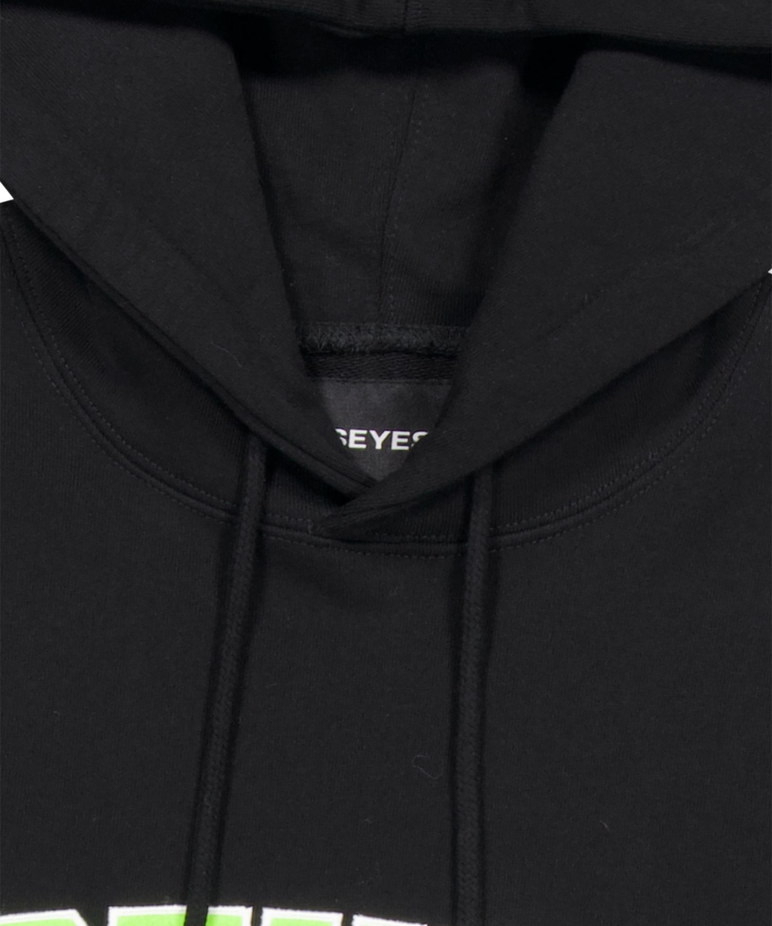 MUSINSA | YESEYESEE Arch Logo Hoodie Black