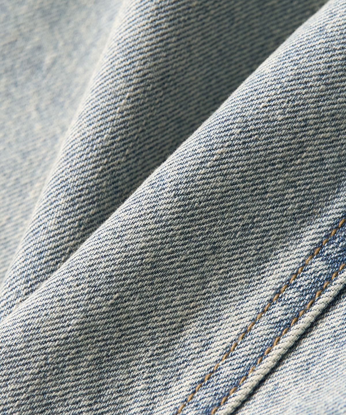 토피(TOFFEE) 빈티지 스냅 데님 블루종 자켓 (BLEACHED BLUE)