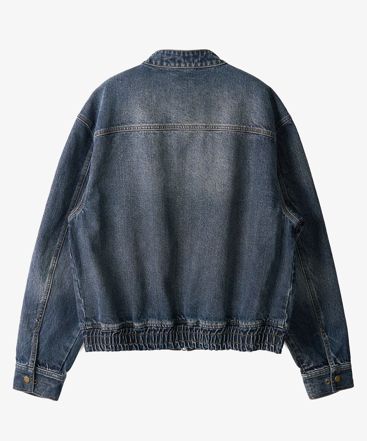 토피(TOFFEE) 빈티지 스냅 데님 블루종 자켓 (WASHED INDIGO)
