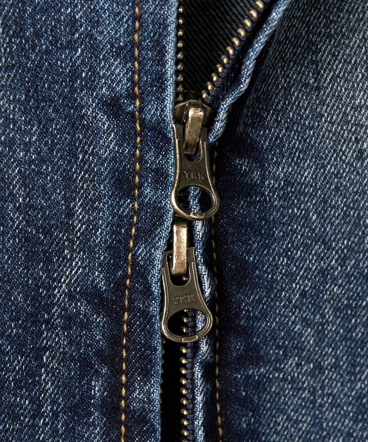 토피(TOFFEE) 빈티지 스냅 데님 블루종 자켓 (WASHED INDIGO)