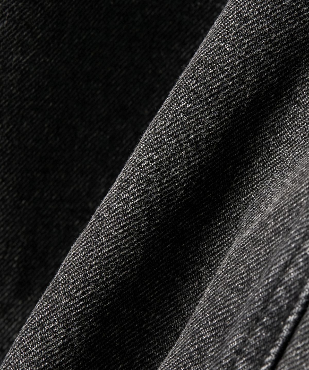 토피(TOFFEE) 빈티지 스냅 데님 블루종 자켓 (DEEP GREY)