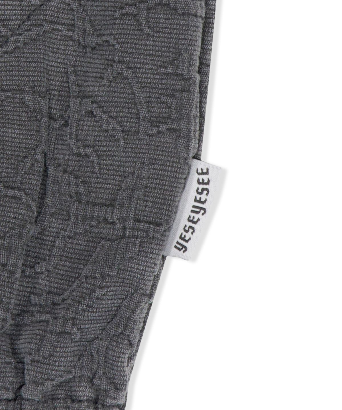 예스아이씨(YESEYESEE) Abstract Jacquard Zip Jacket Charcoal
