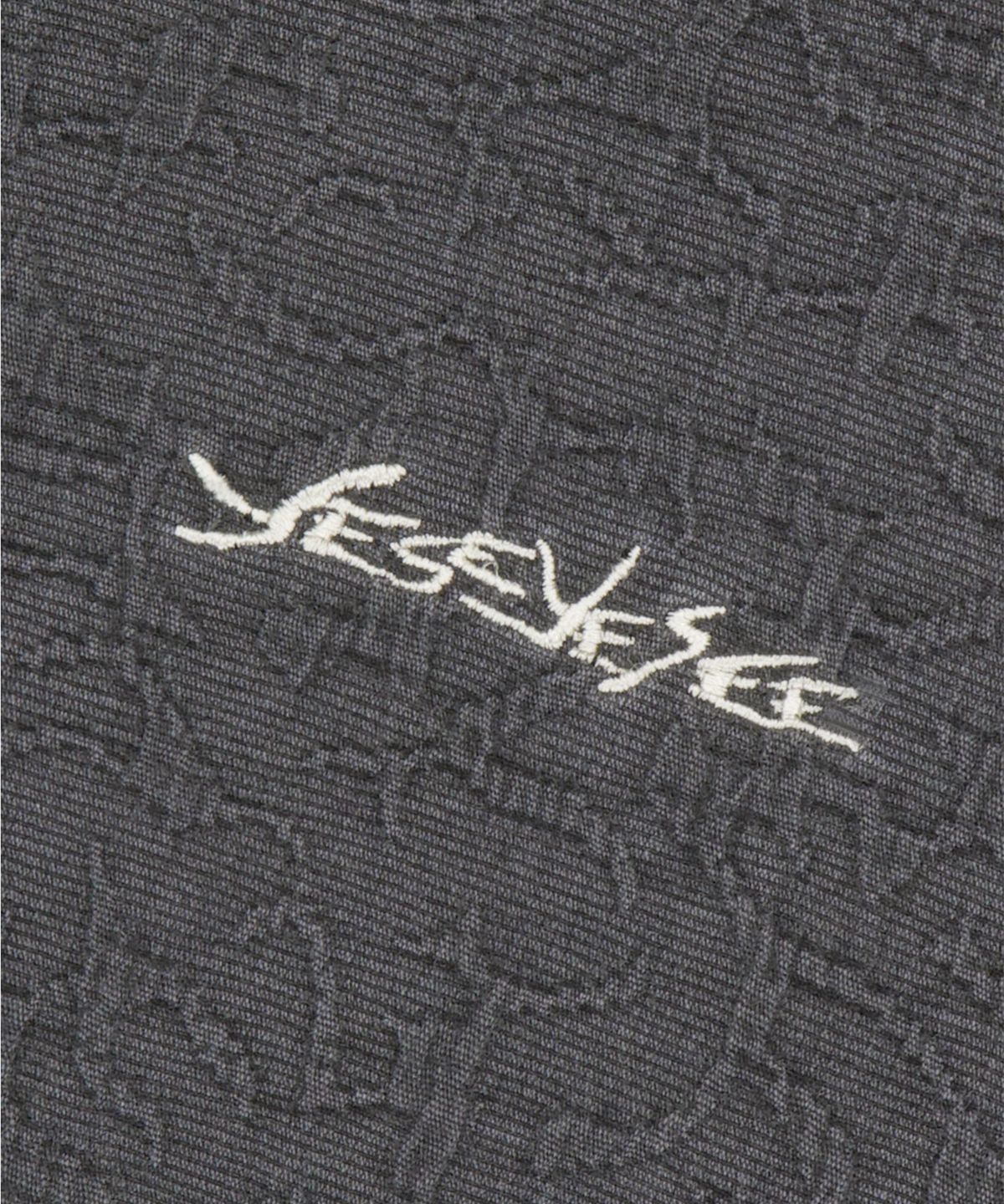 예스아이씨(YESEYESEE) Abstract Jacquard Zip Jacket Charcoal