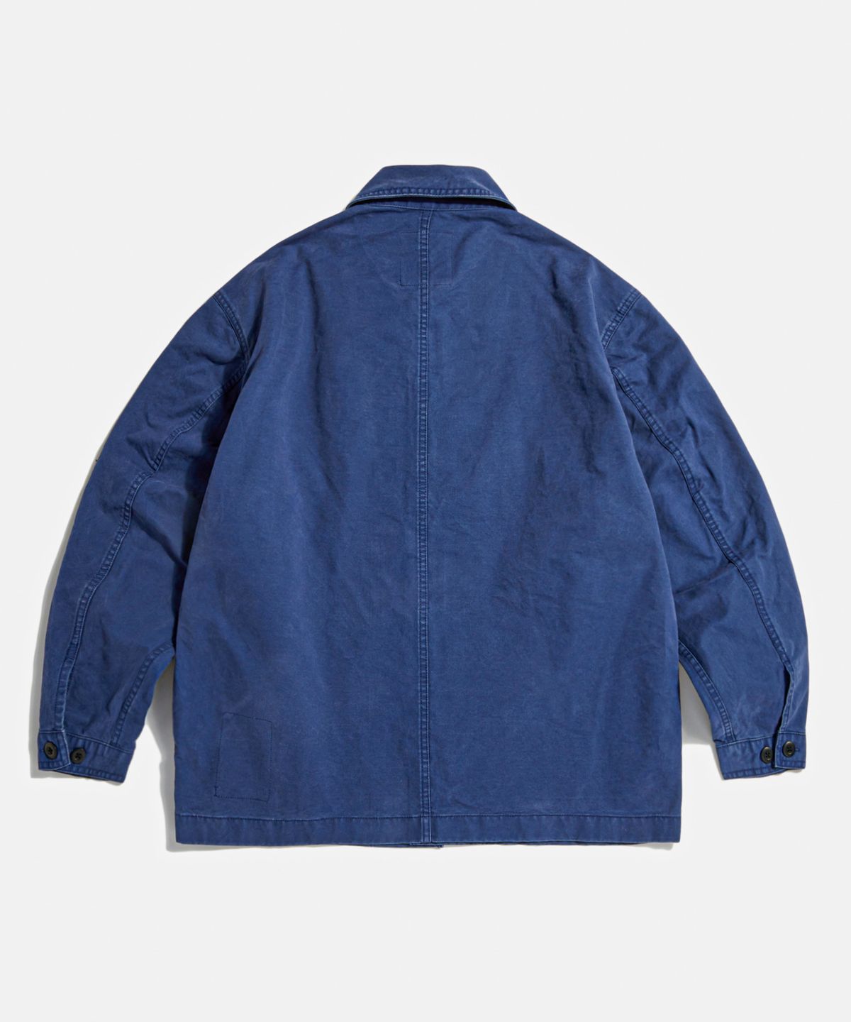 에스피오나지(ESPIONAGE) French Wide Work Jacket (Moleskin) Washed Blue