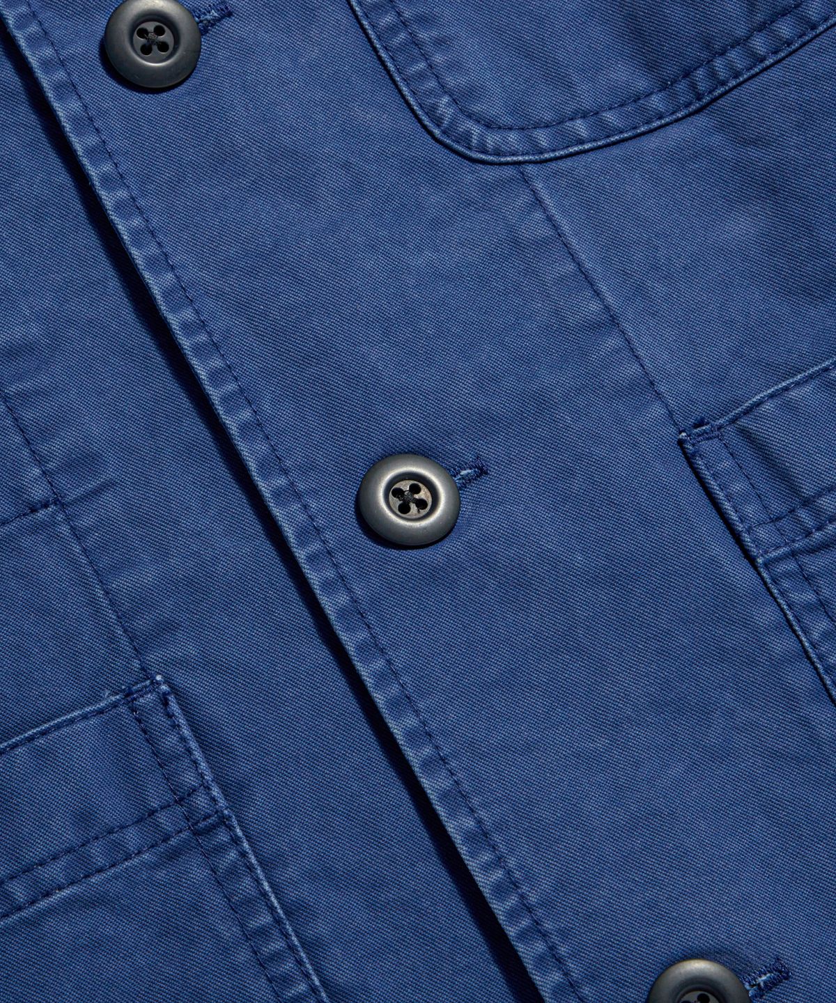 에스피오나지(ESPIONAGE) French Wide Work Jacket (Moleskin) Washed Blue