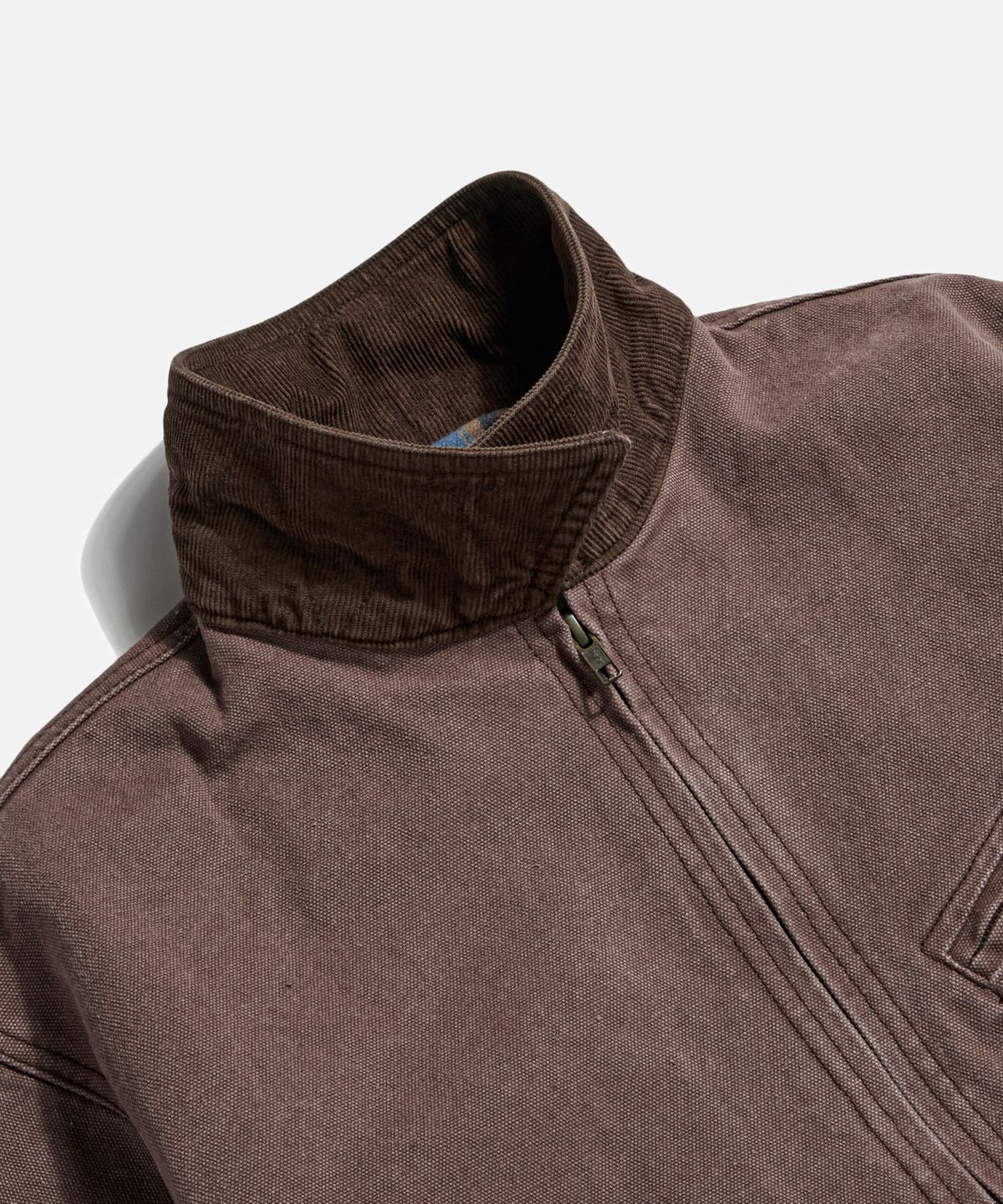 에스피오나지(ESPIONAGE) Washed Canvas Blouson Jacket Burgundy