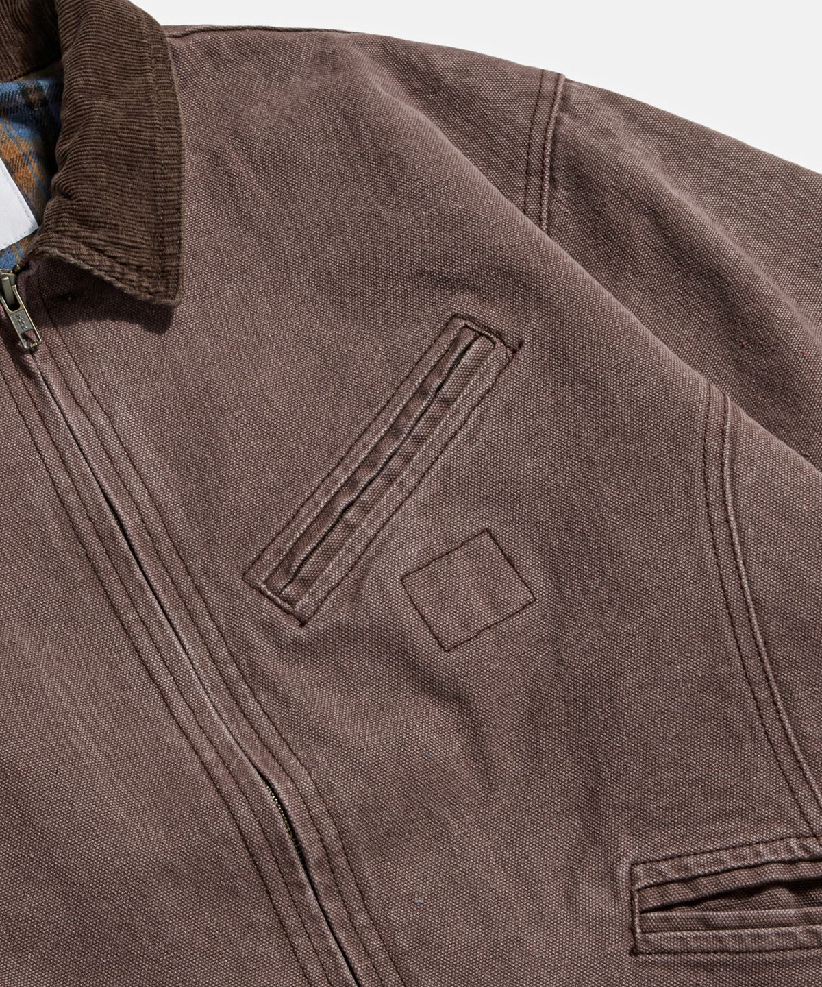 에스피오나지(ESPIONAGE) Washed Canvas Blouson Jacket Burgundy