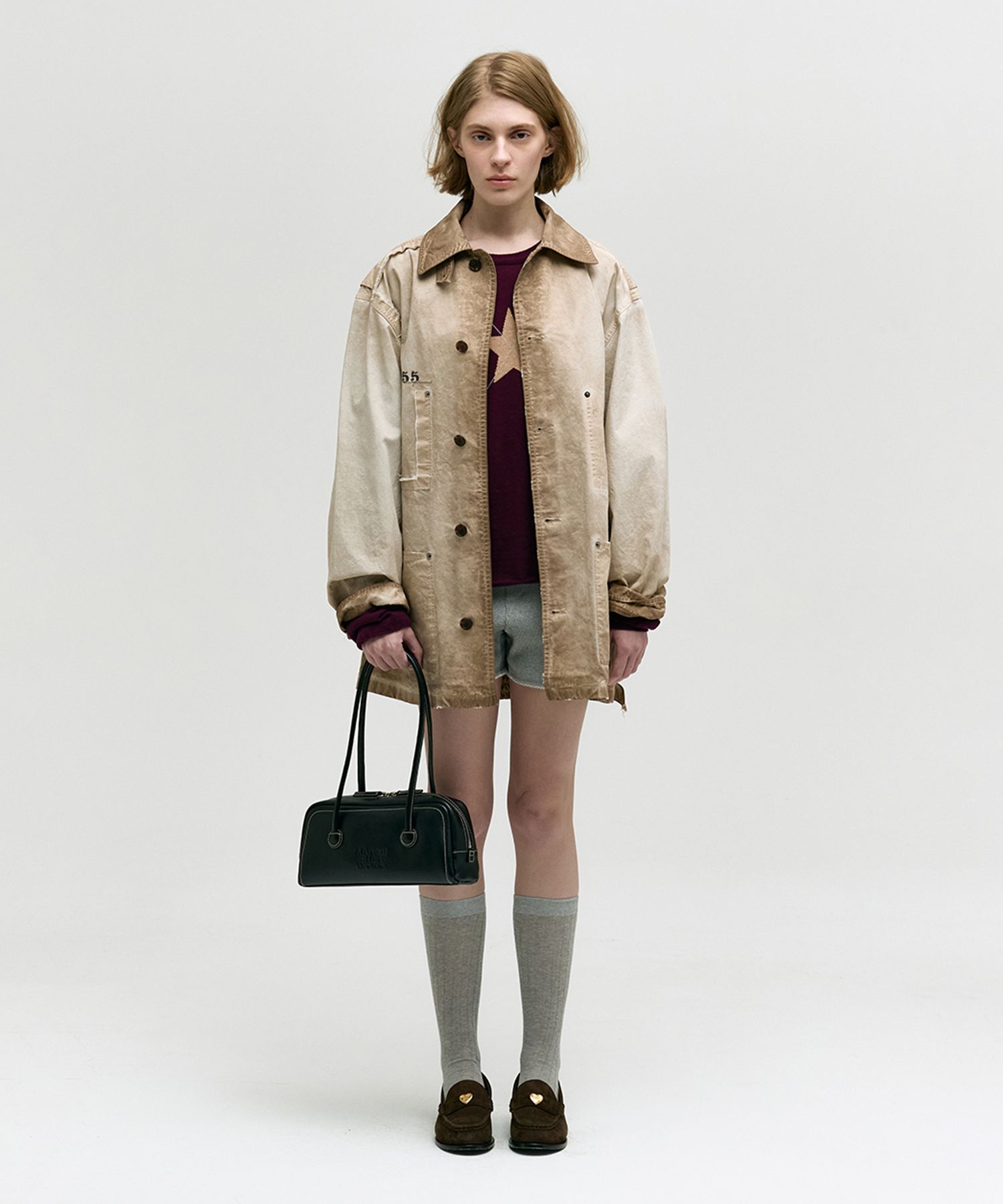 MUSINSA | MARGESHERWOOD SOFT BOSTON EW_black plain