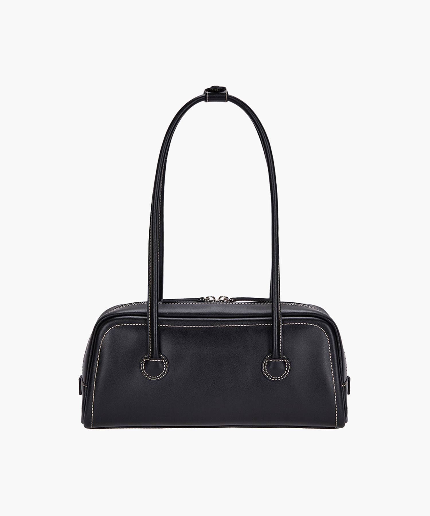 MUSINSA | MARGESHERWOOD SOFT BAGUETTE BAG_black plain