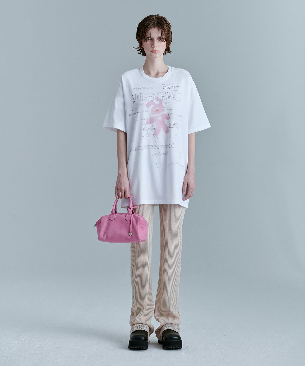 마지셔우드(MARGESHERWOOD) SOFT BOWLING_pink suede