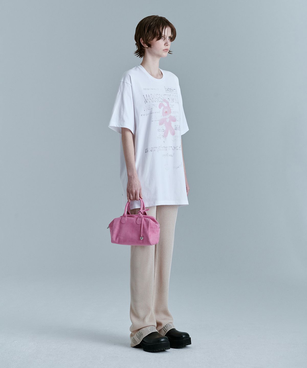 마지셔우드(MARGESHERWOOD) SOFT BOWLING_pink suede