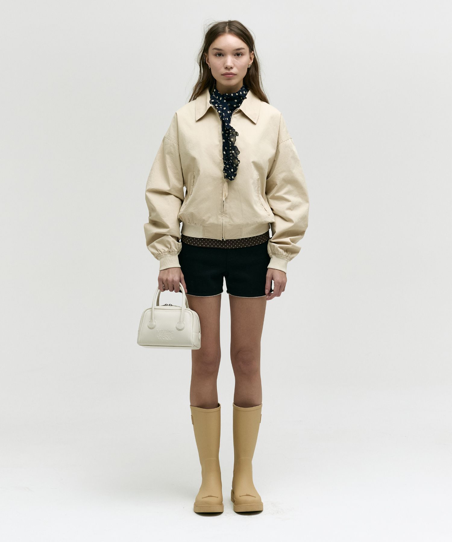[Margesherwood ] / ☆ SOFT TOTE / cream plain Beige Soft Tote Mini Bag by MARGESHERWOOD on Sale