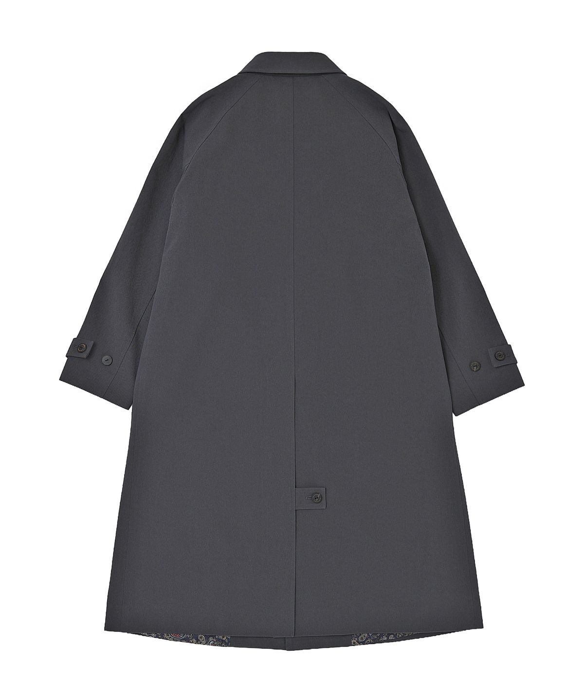 어낫띵(A NOTHING) EARTH COTTON BALMACAAN COAT (Charcoal)