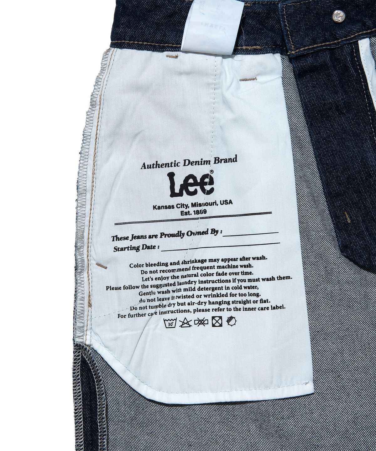 리(LEE) 우먼 베이직 데님 쇼츠 인디고 다크