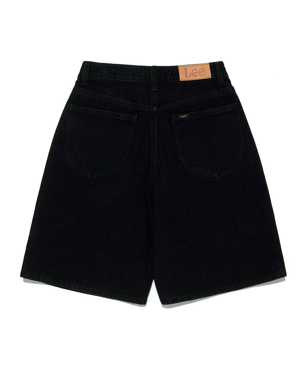 리(LEE) 우먼 베이직 데님 쇼츠 블랙 워시드
