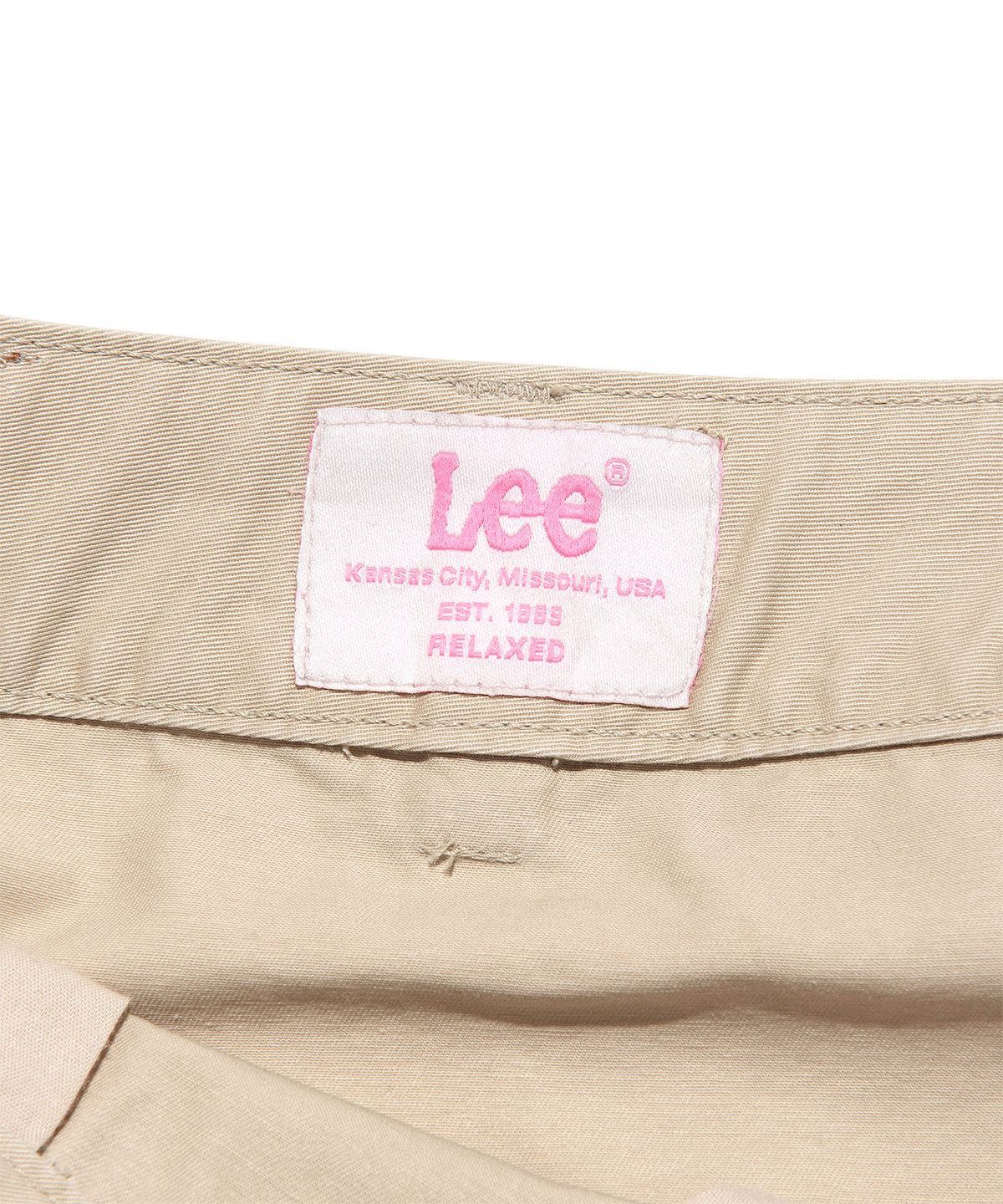 리(LEE) 우먼 코튼 핀턱 미니 스커트 베이지