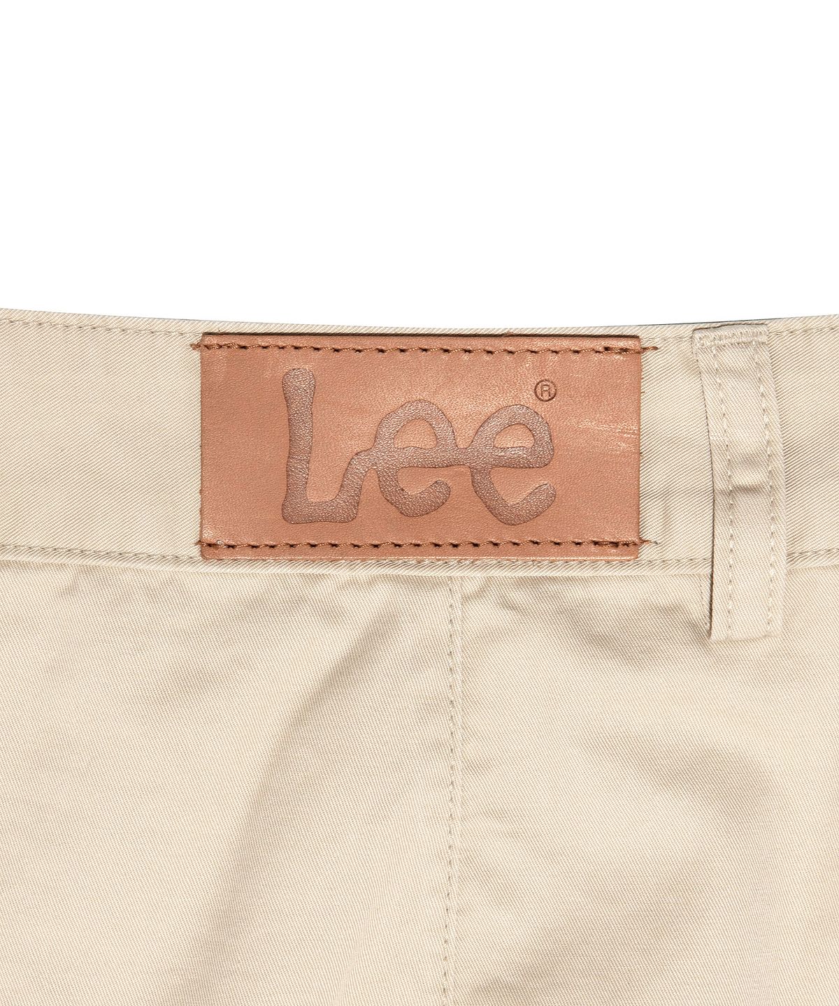 리(LEE) 우먼 코튼 핀턱 미니 스커트 베이지