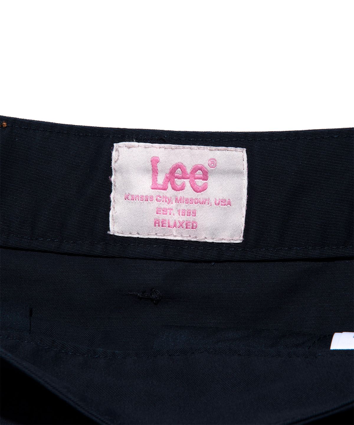 리(LEE) 우먼 코튼 핀턱 미니 스커트 네이비