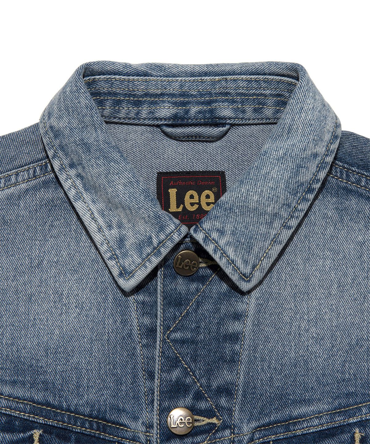 리(LEE) 우먼 데님 크롭 트러커 자켓 인디고 미듐