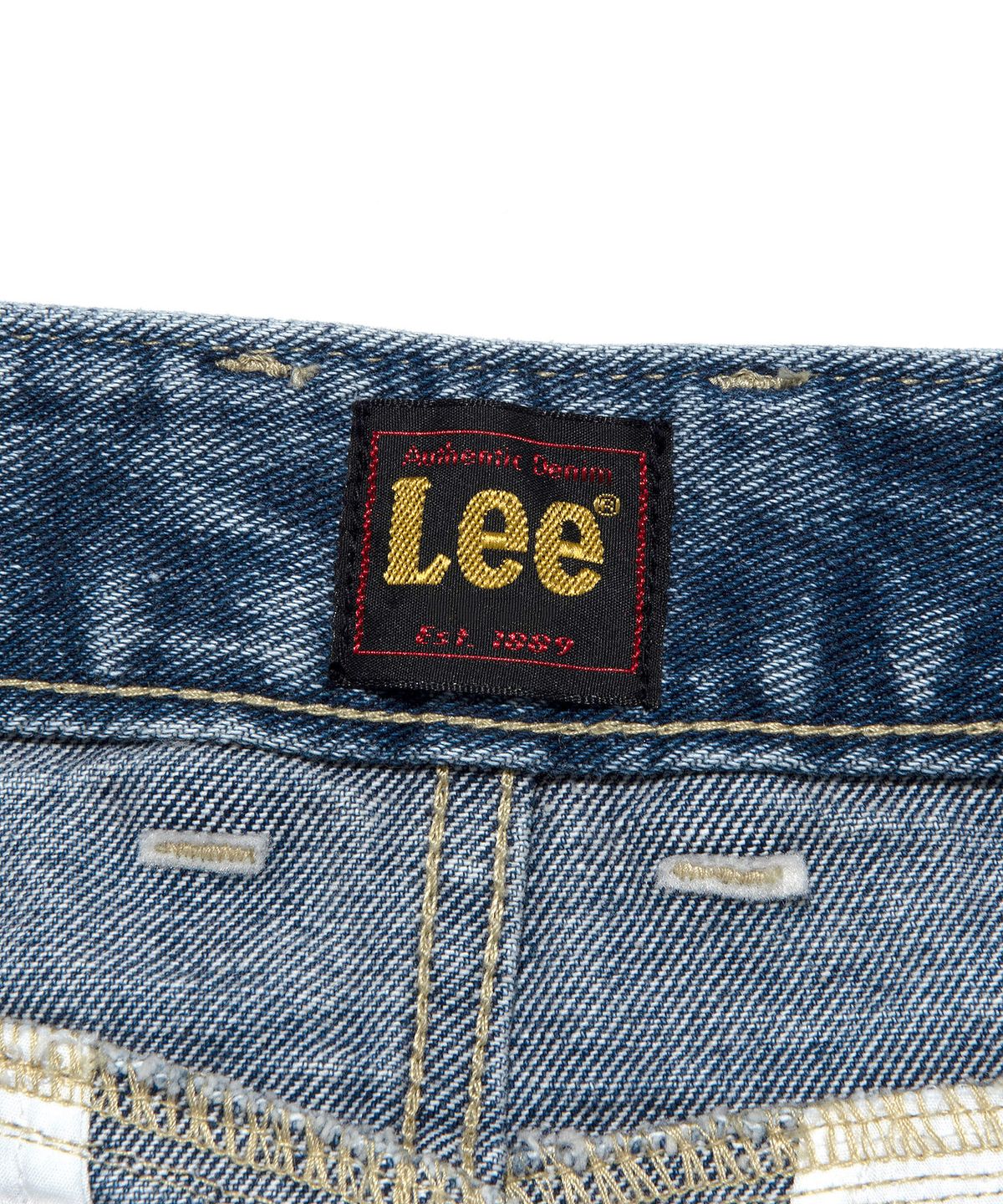 리(LEE) 우먼 카고 데님 미니 스커트 인디고 미듐