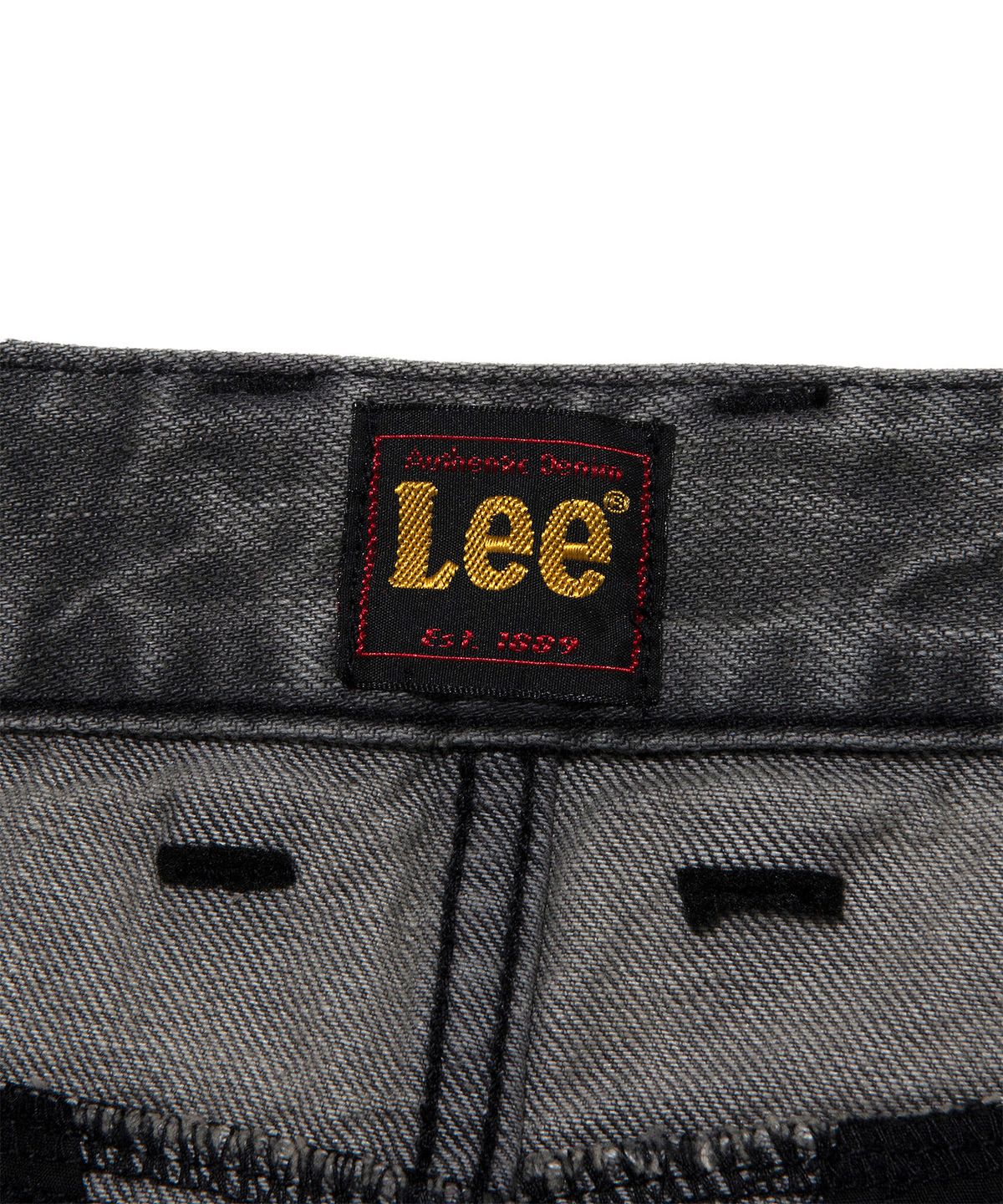 리(LEE) 우먼 카고 데님 미니 스커트 블랙