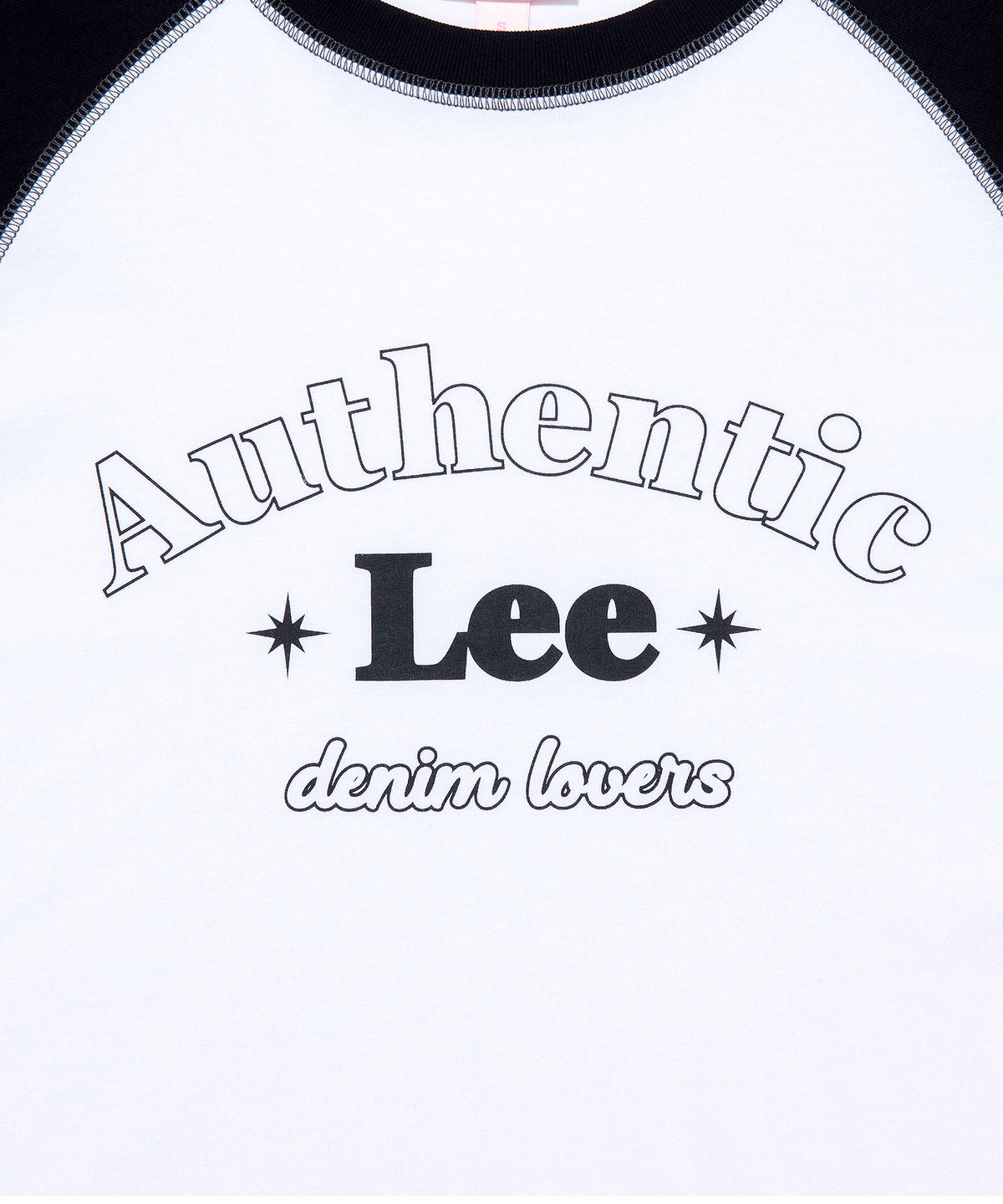 리(LEE) 우먼 래글런 긴팔 티셔츠 블랙
