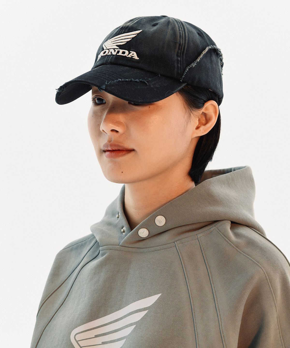핍스 모터사이클(PHYPS MOTORCYCLE) Vintage Cutoff Cap Black