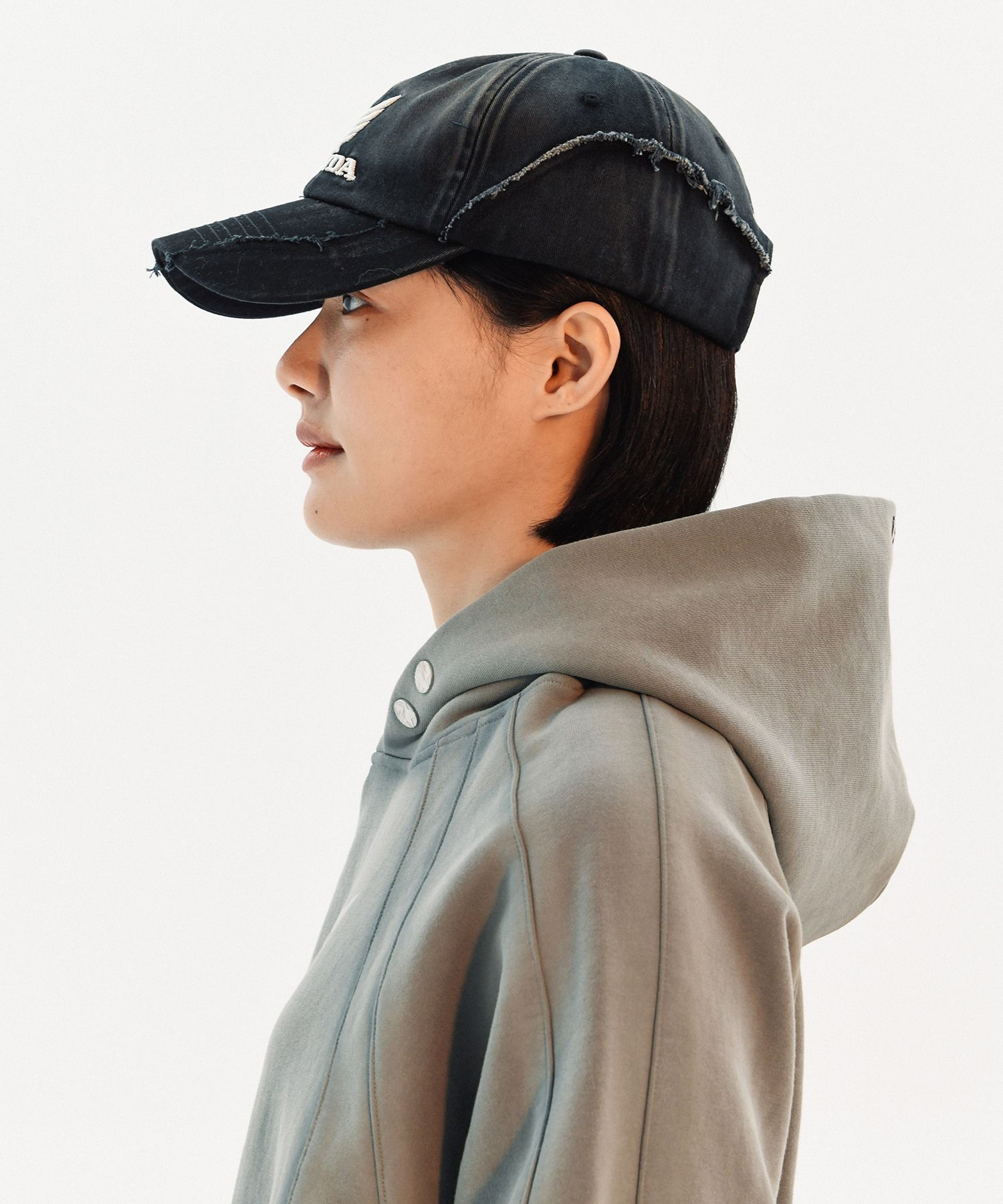 MUSINSA公式 | Honda Motorcycle Vintage Cutoff Cap Black