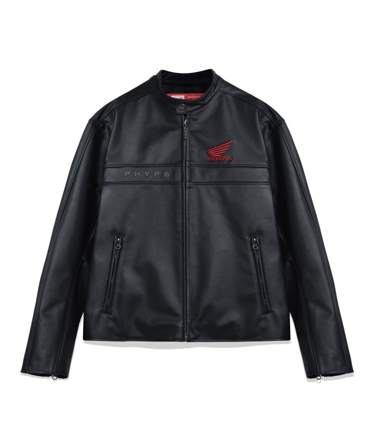 핍스 모터사이클(PHYPS MOTORCYCLE) Original Cow leather Jacket Black