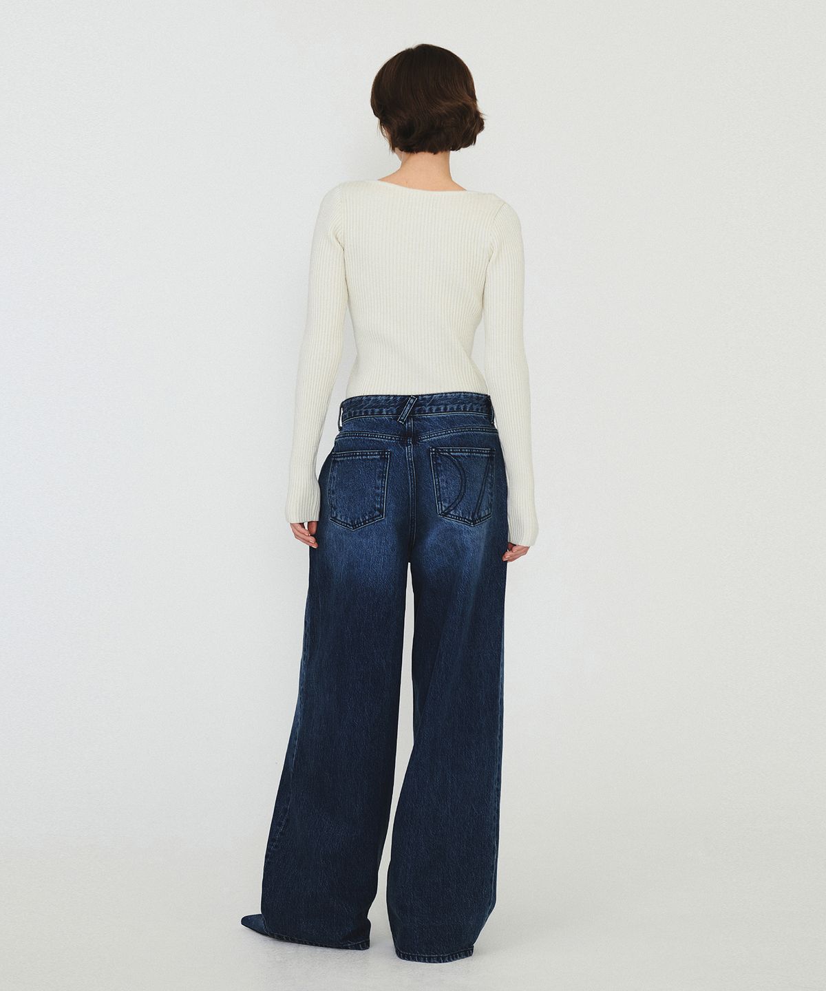 다이애그널(DIAGONAL) BASIC WASHING DENIM PANTS (blue)