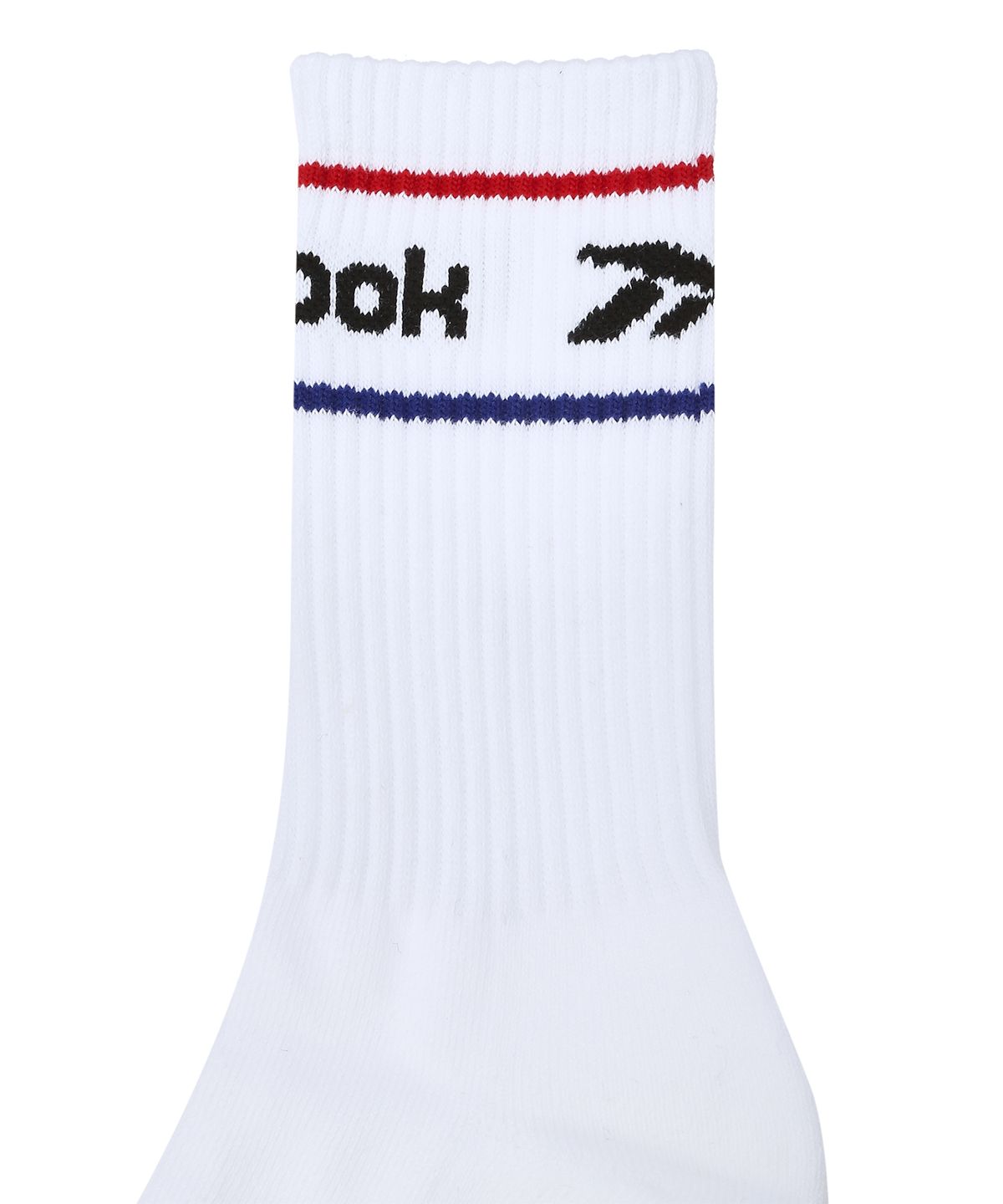 리복(REEBOK) 컬러 로고 크루 삭스 - 화이트