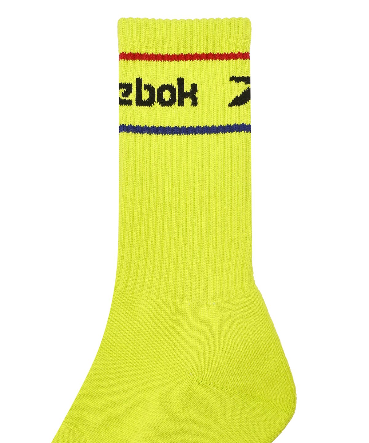 리복(REEBOK) 컬러 로고 크루 삭스 - 라임