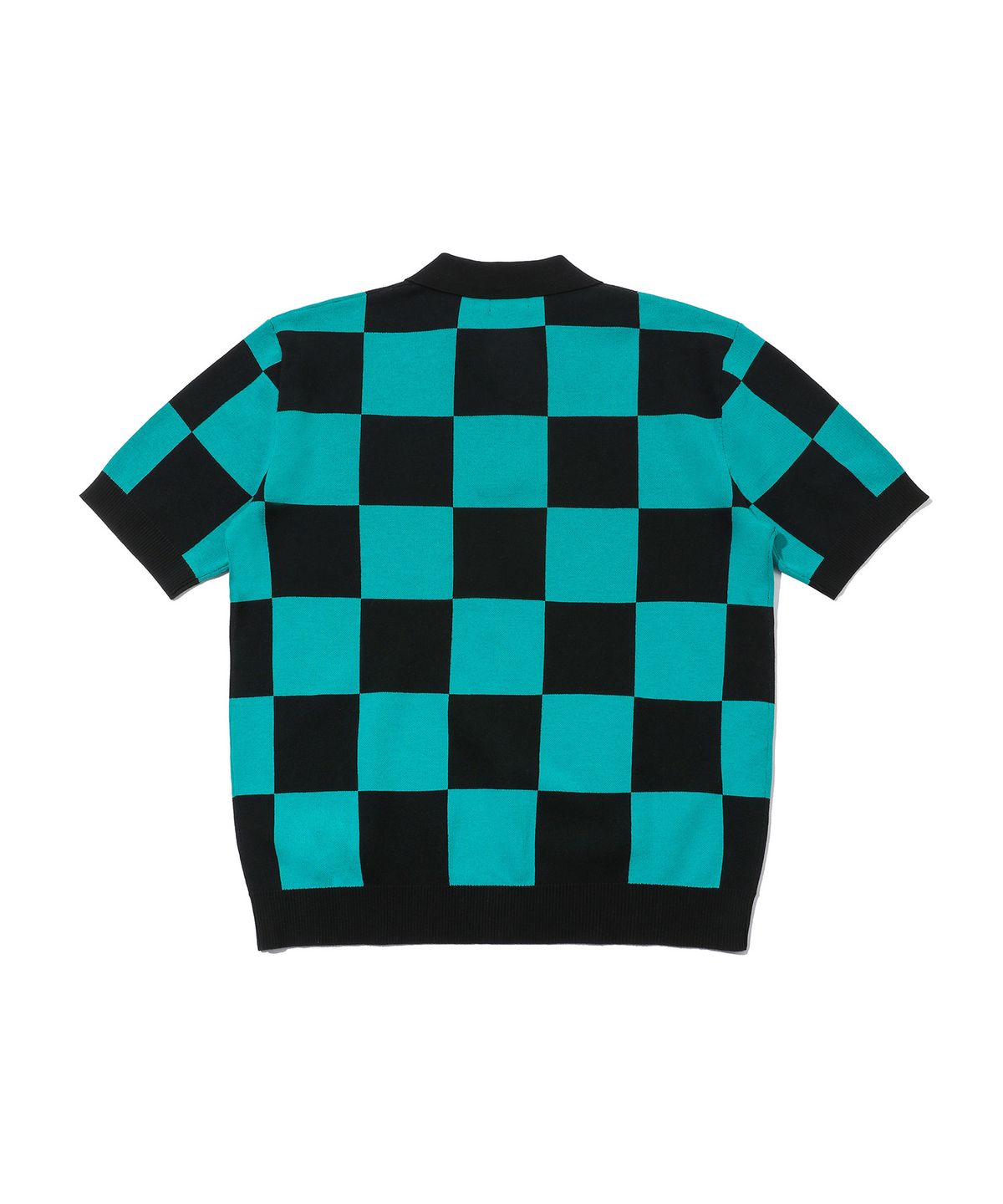 빈트릴(BEENTRILL) 반팔 클래식 체커보드 컴포트핏 니트(틸)