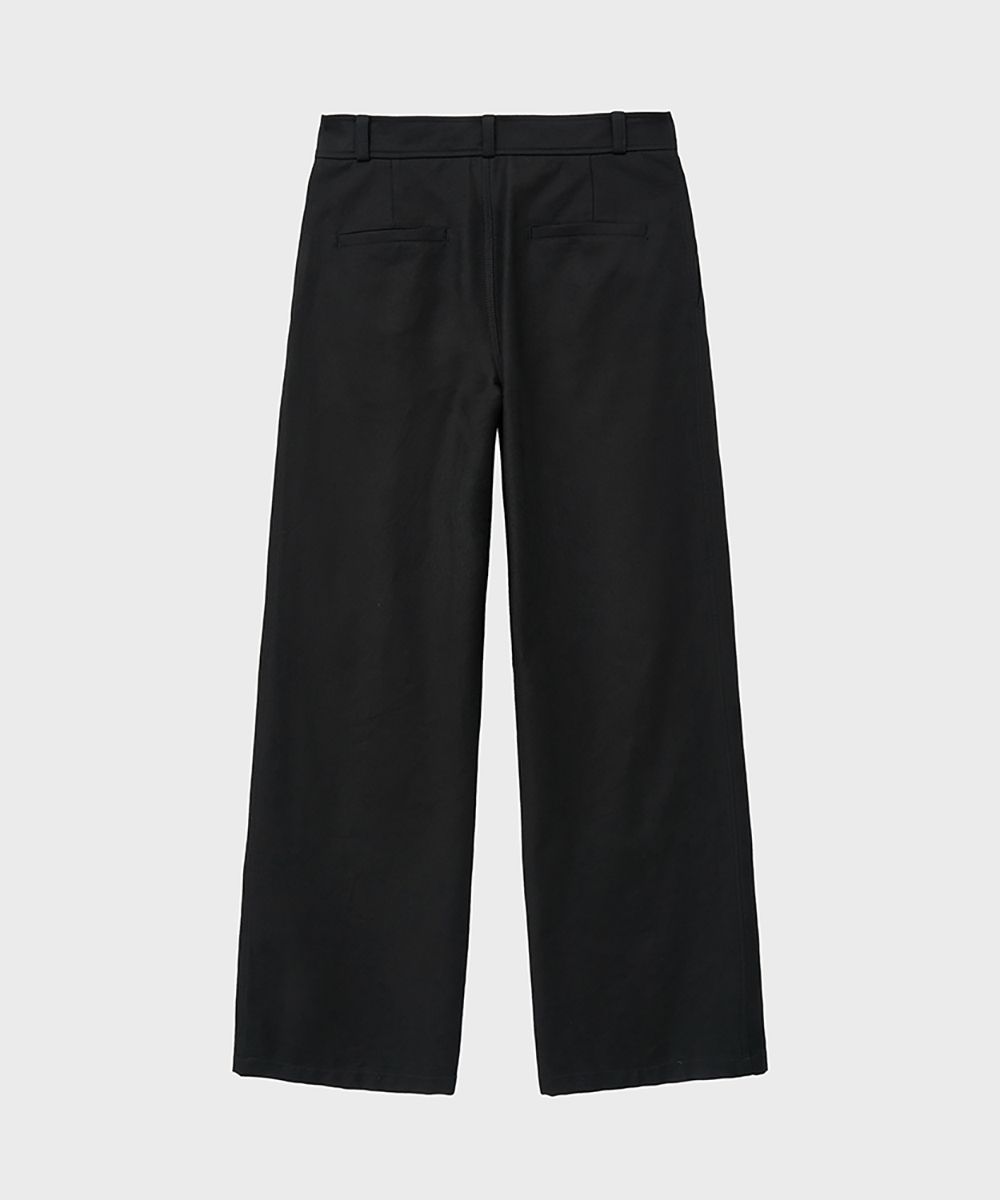 パンツ OVY One Tuck Wide Chino Pants (black)M One Tuck Wide Chino Pants (black) | OVY