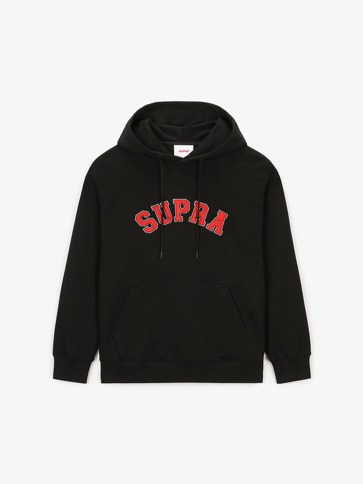 수프라(SUPRA) 바시티 아치로고 후드(BLACK)