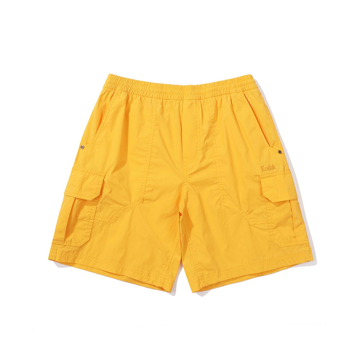 코닥(KODAK) 컬러아이 카고 세미오버핏 4부 반바지 YELLOW