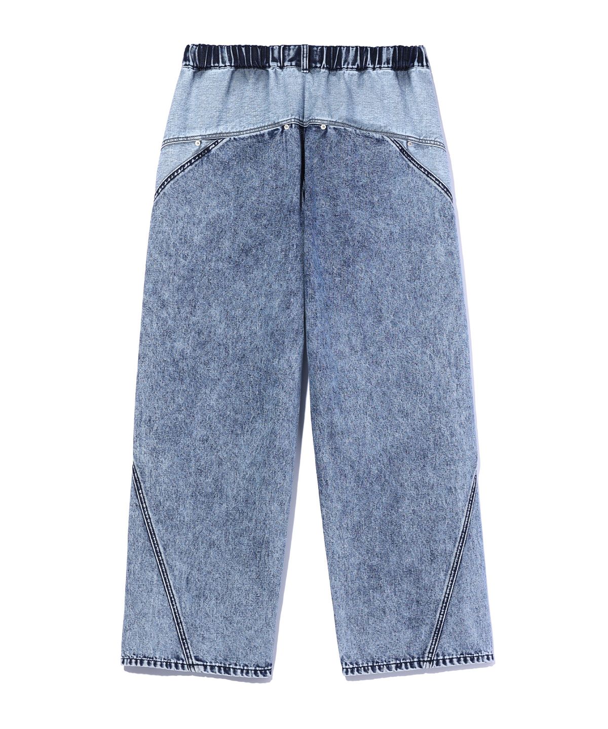 크리틱(CRITIC) COLOR BLOCK DENIM PANTS LIGHT INDIGO