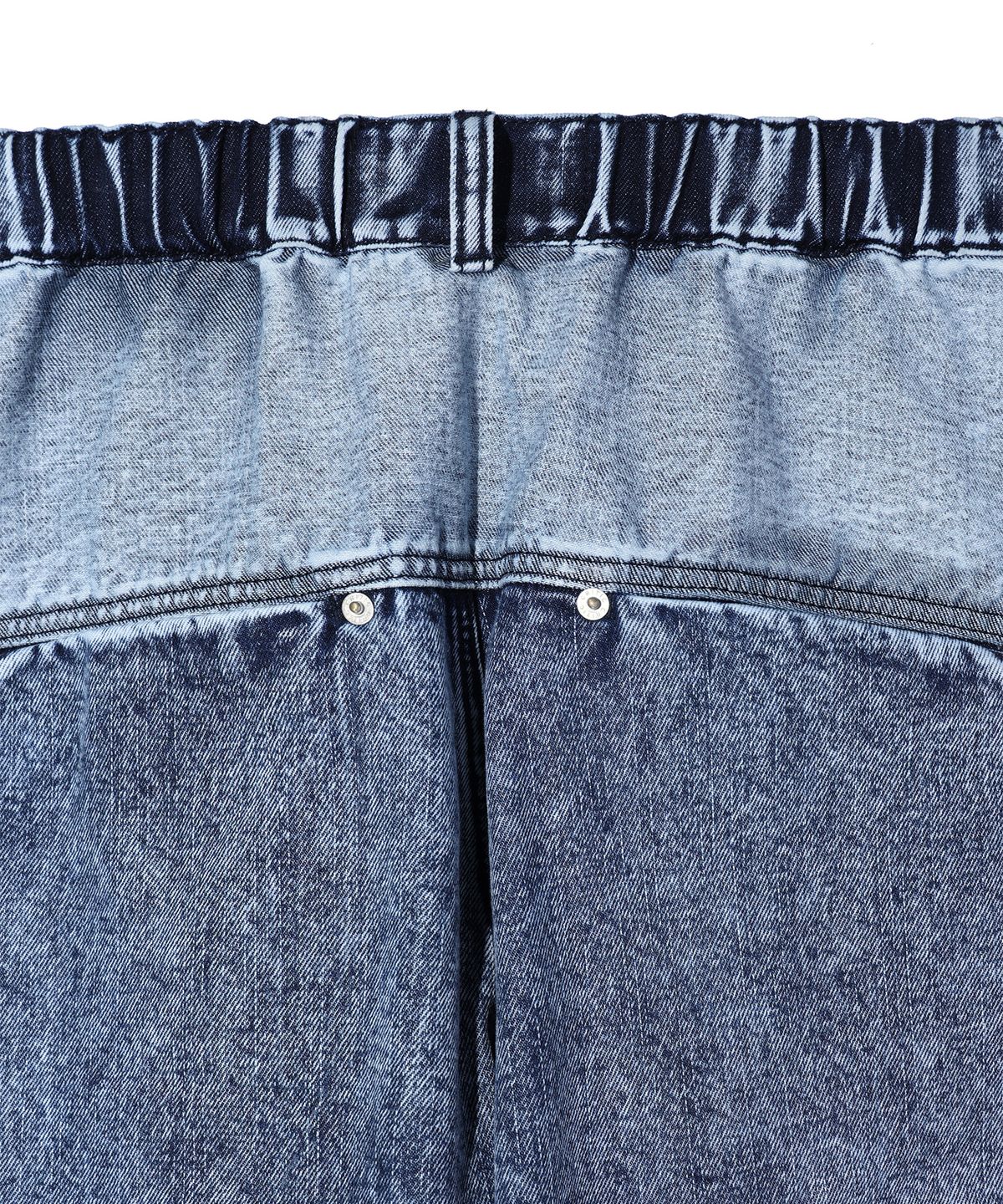 크리틱(CRITIC) COLOR BLOCK DENIM PANTS LIGHT INDIGO