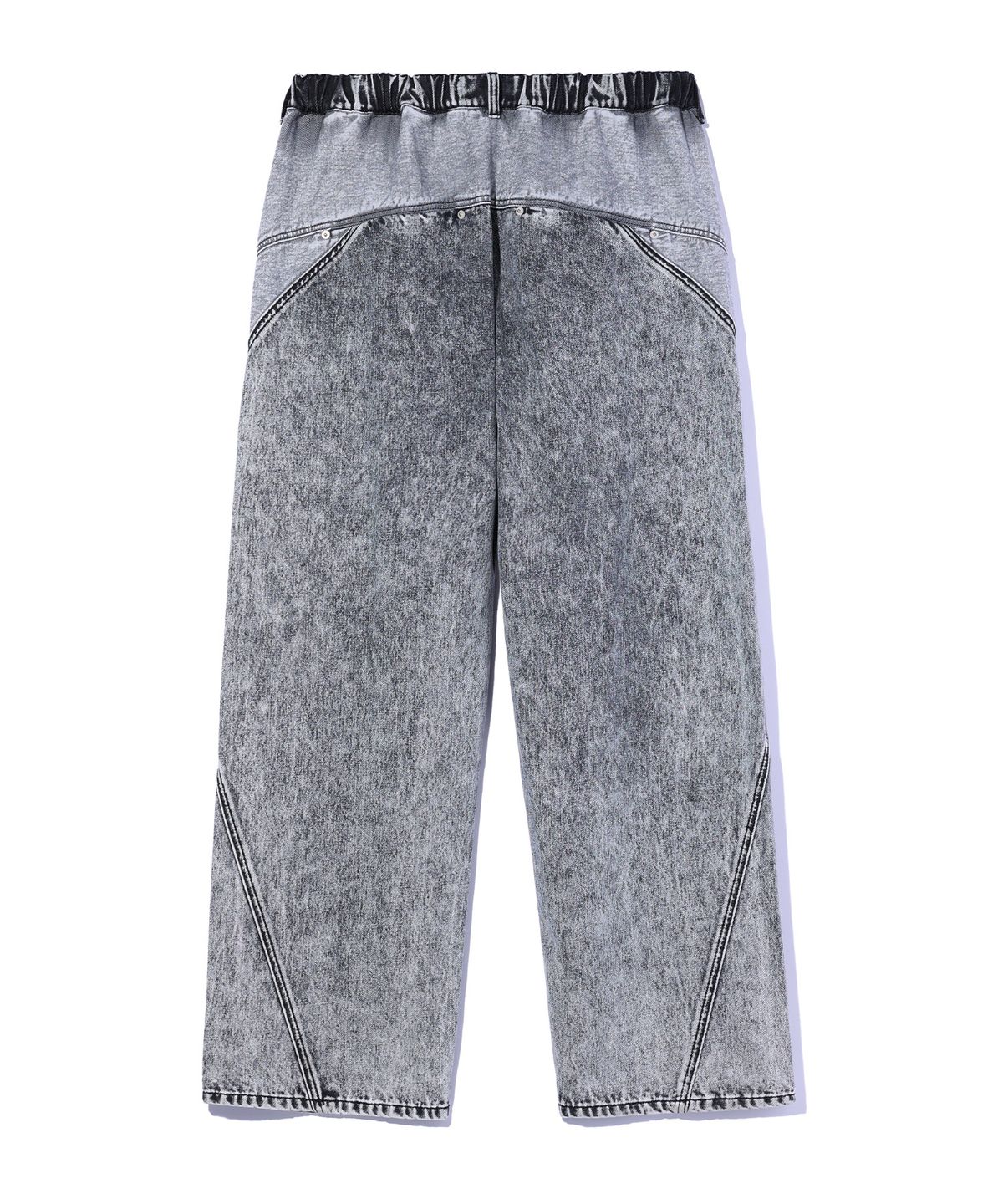 크리틱(CRITIC) COLOR BLOCK DENIM PANTS LIGHT GREY