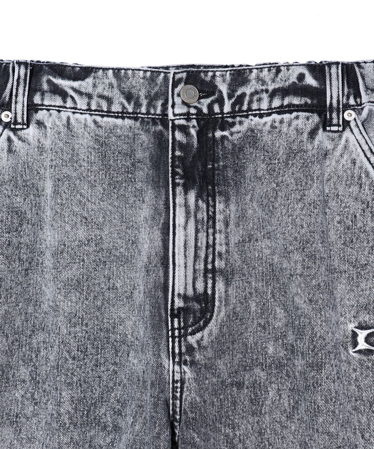 크리틱(CRITIC) COLOR BLOCK DENIM PANTS LIGHT GREY