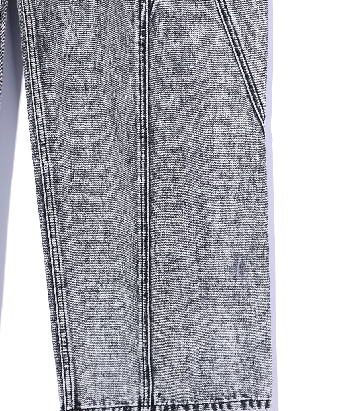 크리틱(CRITIC) COLOR BLOCK DENIM PANTS LIGHT GREY