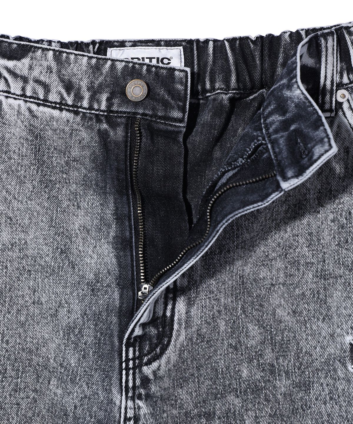 크리틱(CRITIC) COLOR BLOCK DENIM PANTS LIGHT GREY