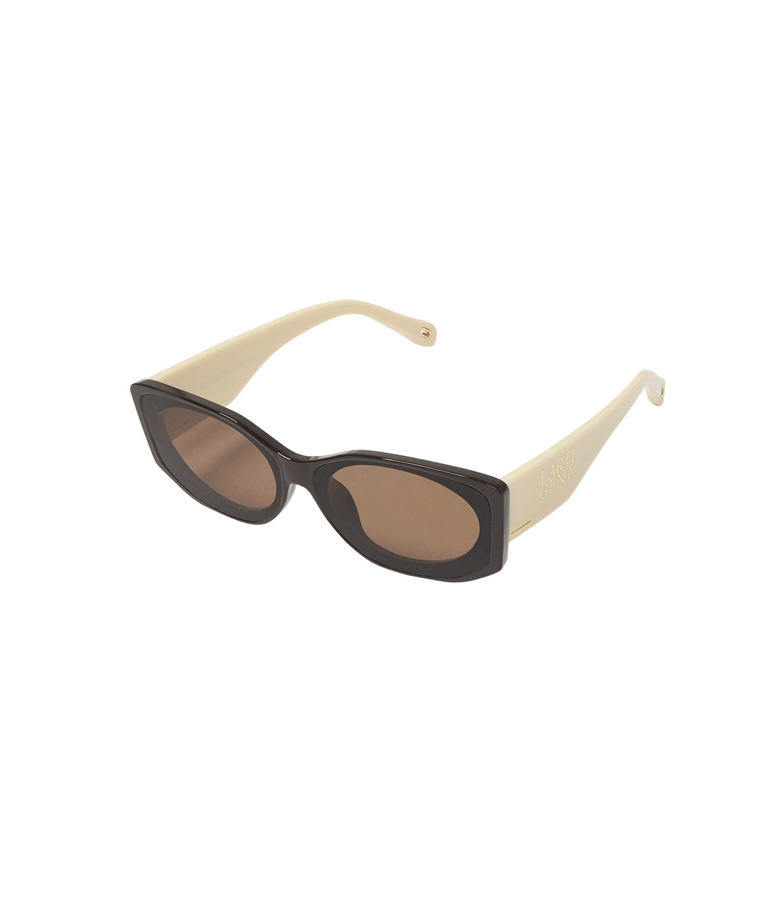 MUSINSA | LARTIGENT L9 ANGULAR SUNGLASSES(BROWN)