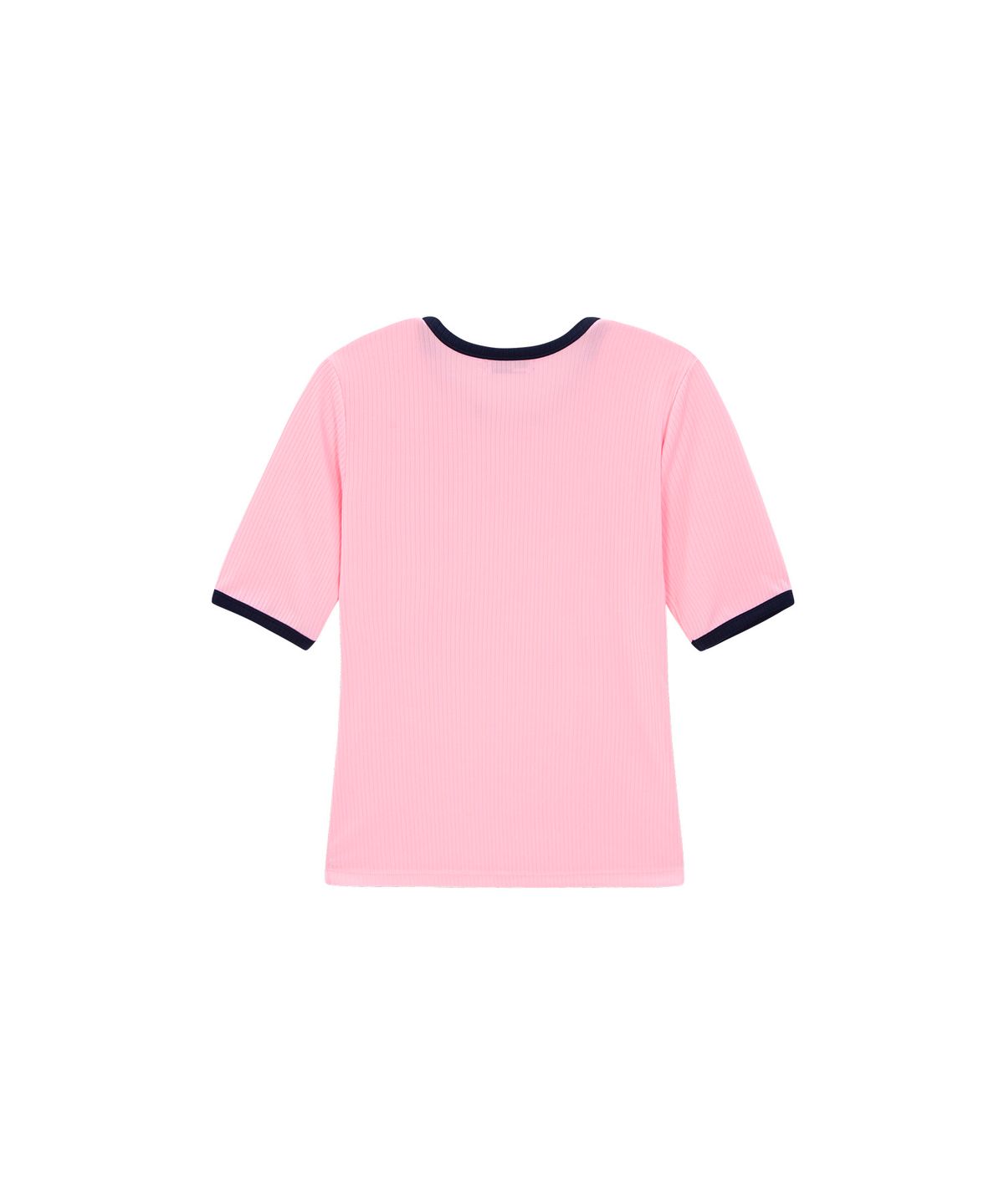 파이브아워스(5HOURS) TWO TONE RIBBED TOP_PINK
