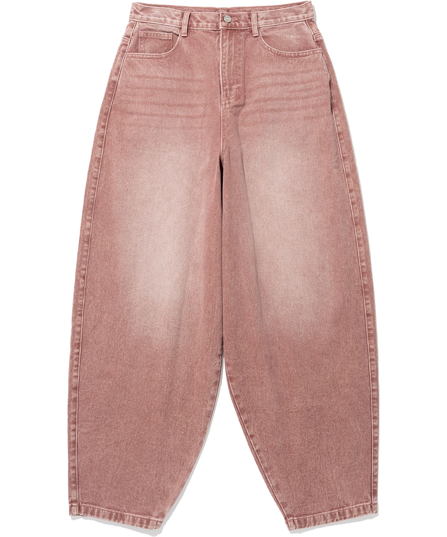 【Anyone more】Miron Pink Lettering Raw Balloon Wide Pants MUSINSA | NOT4NERD Extra Wide Balloon Pants - Pink