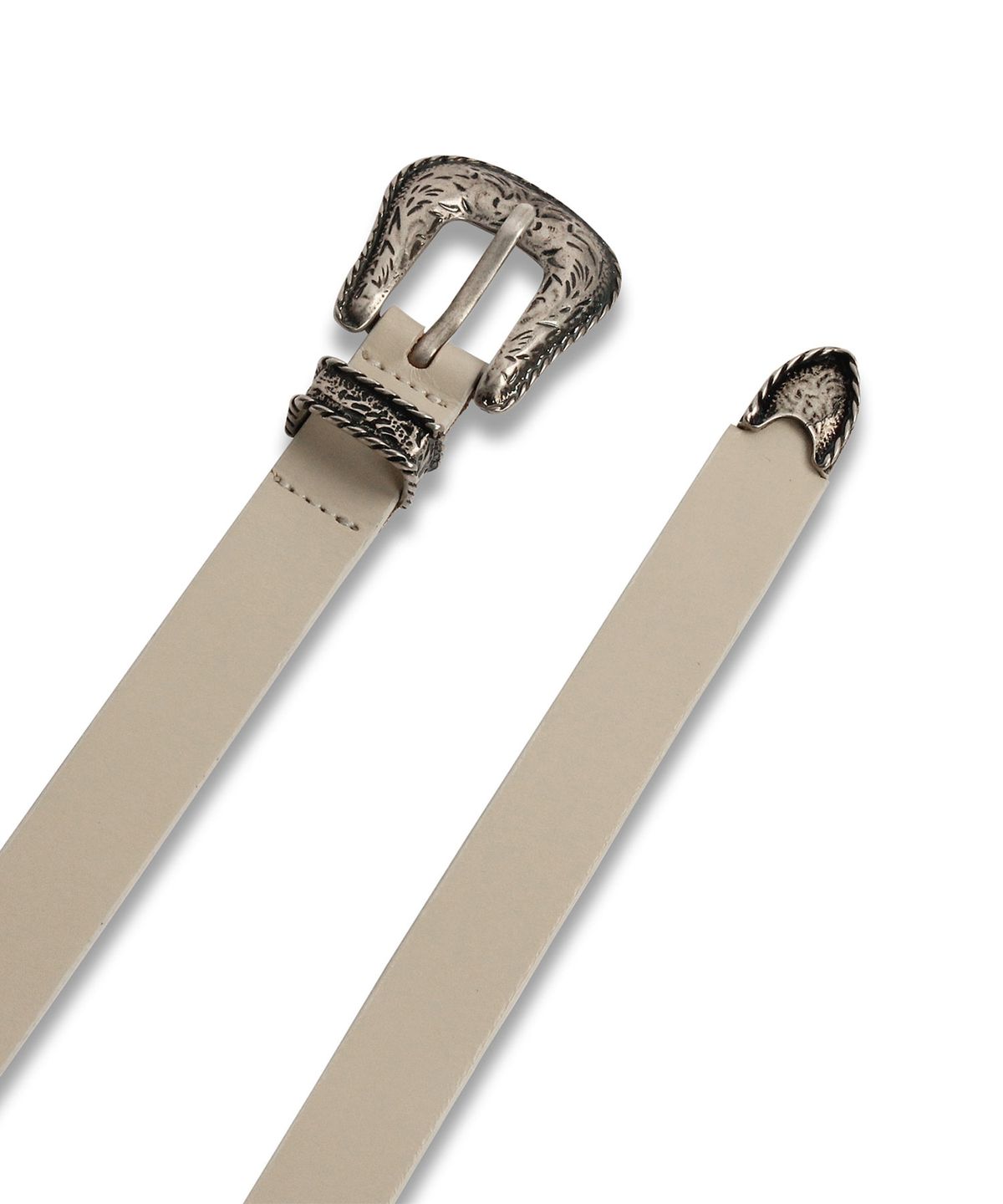 도프셉(DOFFSEPT) Western Cowhide Belt in Ivory